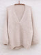Cardi V - neck sweater af Anne Ventzel, No 16 + Silk mohair kit Strikkekit Anne Ventzel