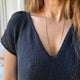 Casia Tee v - neck fra Refined Knitwear, Hverdagskit strikkekit Strikkekit Refined Knitwear