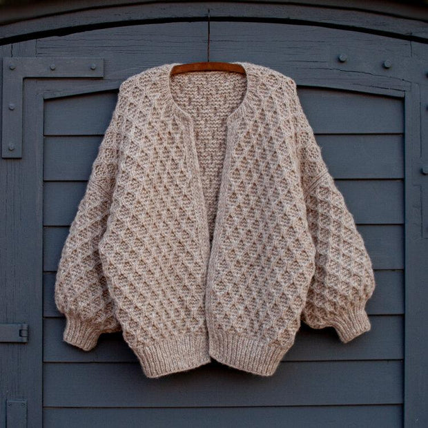 Diamond Jacket af Anne Ventzel, No 20 + Silk mohair kit Strikkekit Anne Ventzel