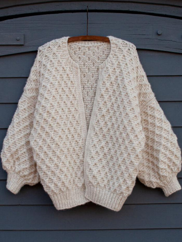 Diamond Jacket af Anne Ventzel, No 20 + Silk mohair kit Strikkekit Anne Ventzel