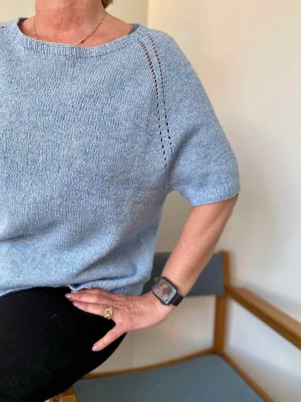 Freja sommer T-shirt fra Önling, hverdagskit strikkekit Strikkekit Önling - Katrine Hannibal
