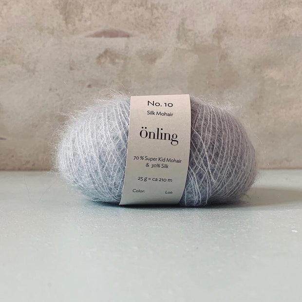 Önling No 10, Silk Mohair garn Garn Önling Lyseblå (1115) 