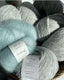 Esmeralda sweater, No 20 + Silk mohair strikkekit Strikkekit Önling - Katrine Hannibal | 77 Sølvgrå, Tegrøn (3211)